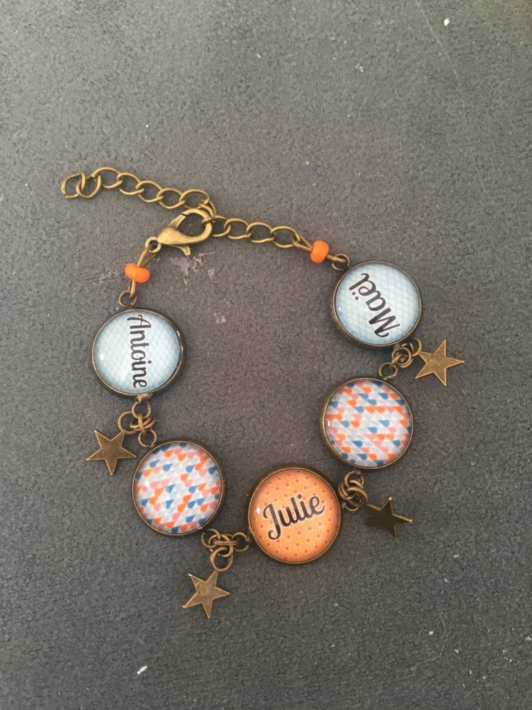 Bracelet Personnalisable Pour Jusqu'à 6 Prénoms - Acier Inoxydable - Neuf