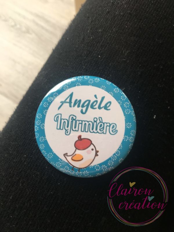 Badge Prénom infirmière