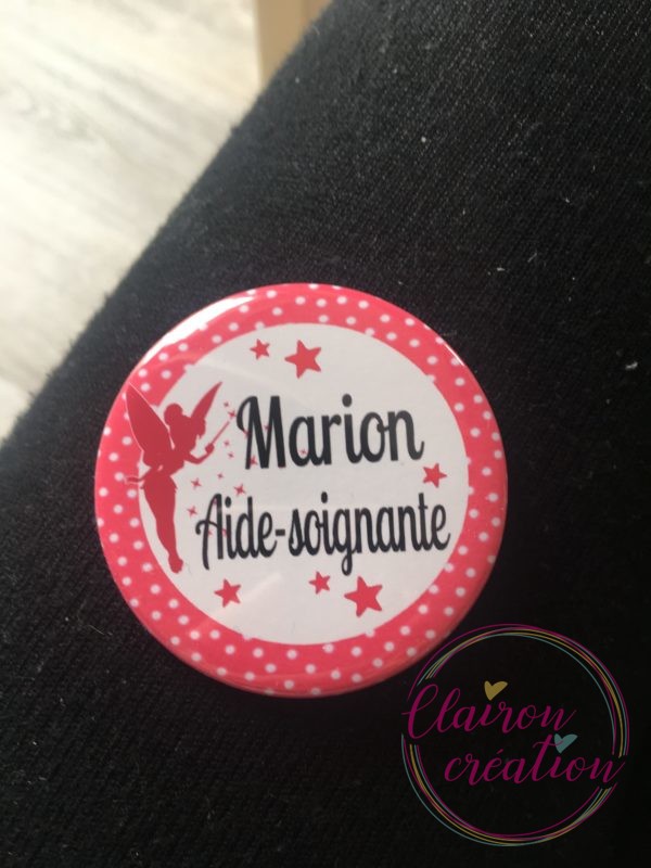 Badge prénom Aide Soignante