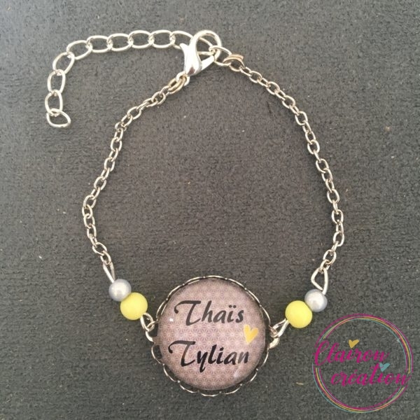 Bracelet personnalisé avec prénoms