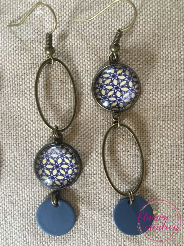 Boucles Pendantes étoile et rayon