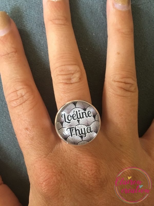 Bague personnalisable avec prénoms