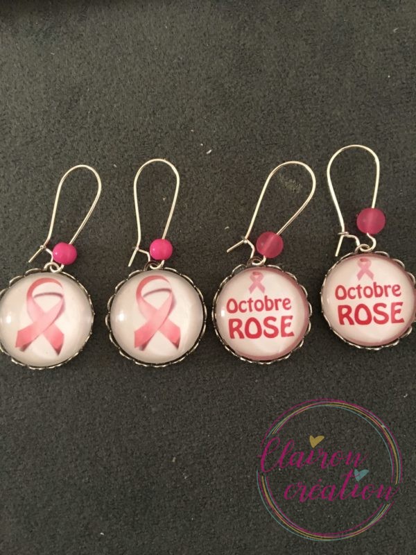 🎀 Octobre Rose 🎀  Boucles au choix