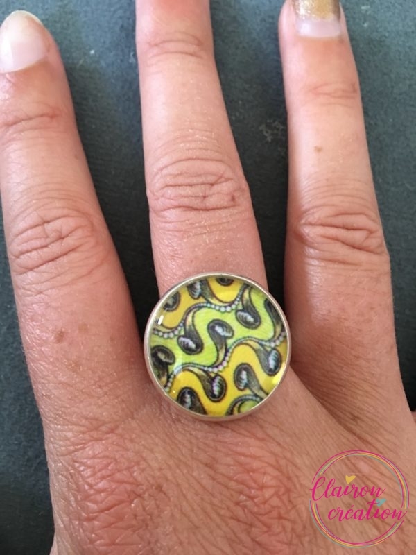 Bague en wax jaune