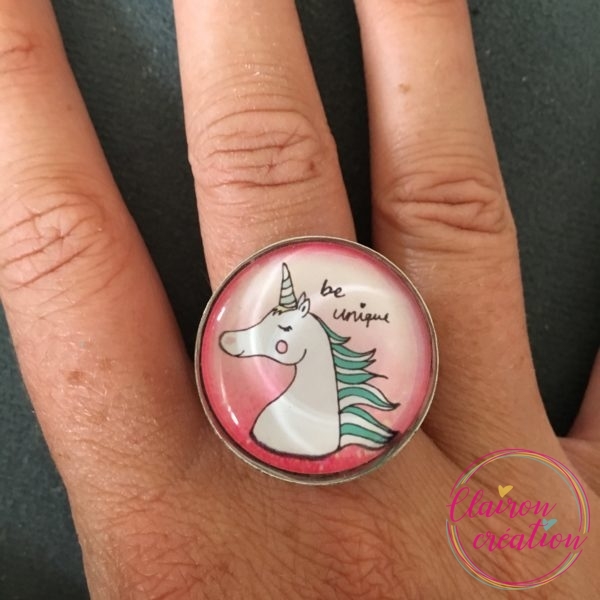 Bague Ronde BE UNIQUE Licorne
