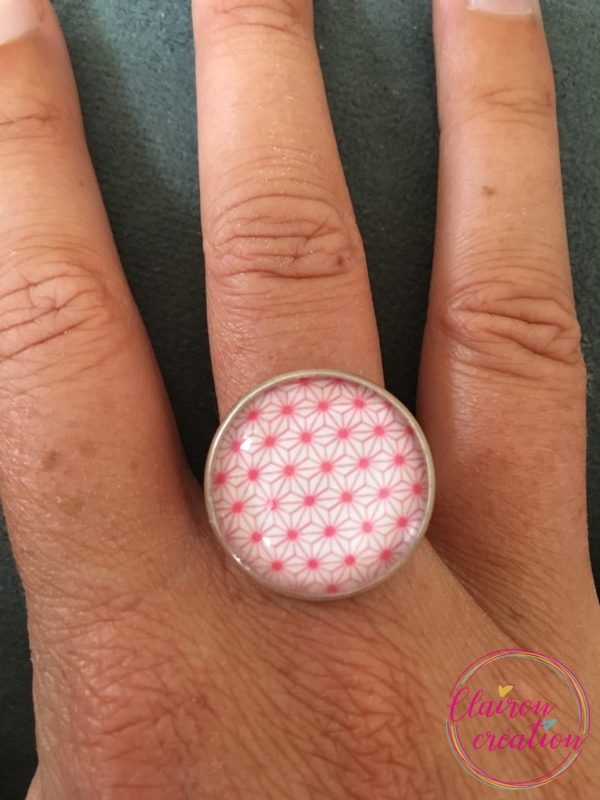 Bague Motif étoilé Rose
