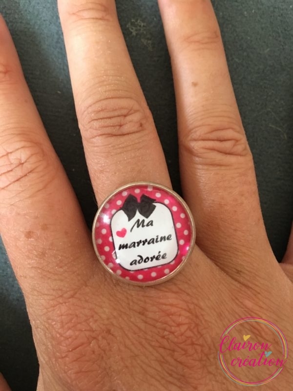 Bague Ma marraine adorée
