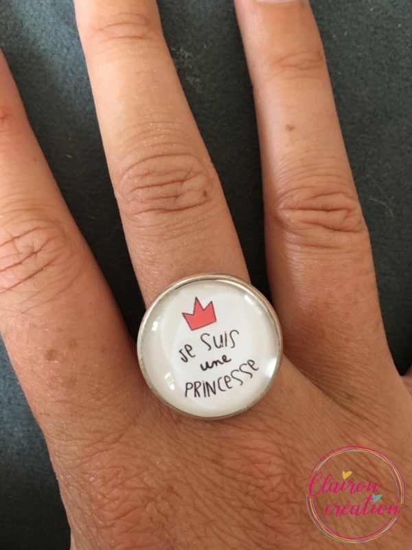 Bague "Je suis une Princesse"