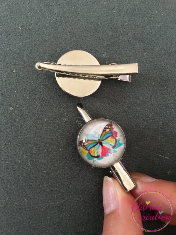 Barrette Papillon Multicolore