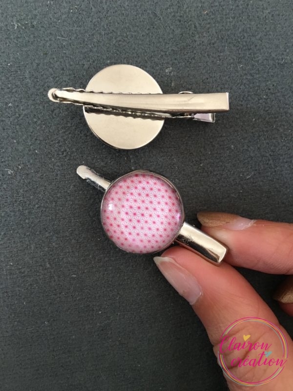 Barrette Motif étoilé Rose