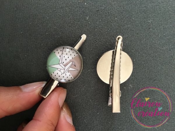Barrette Origami Oiseau
