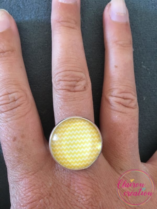 Bague Liberty zig zag jaune