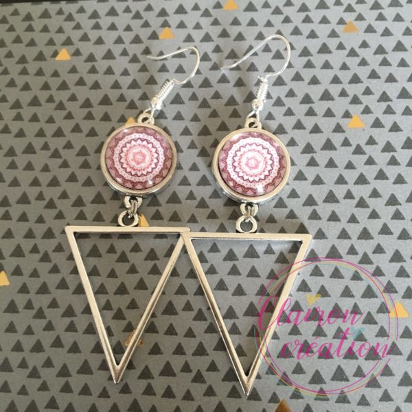 Boucles pendantes Mandala