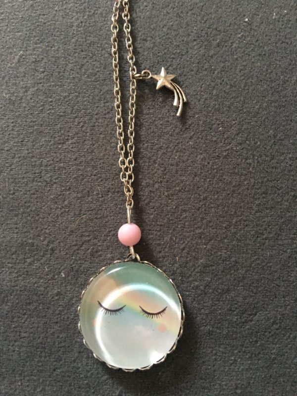 Sautoir Nuage Arc en Ciel Pastel