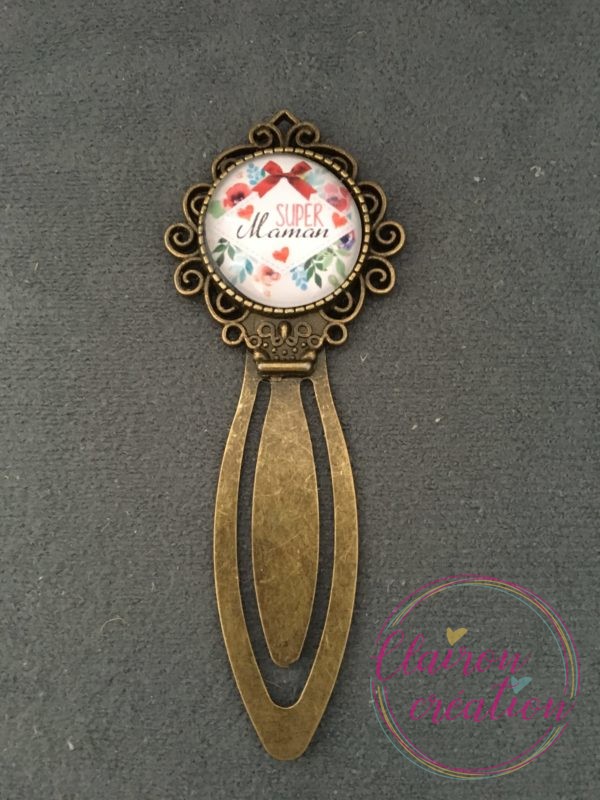 Marque Page Super Maman Fleuri