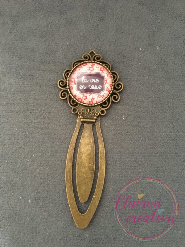 Marque Page LA vie en Rose