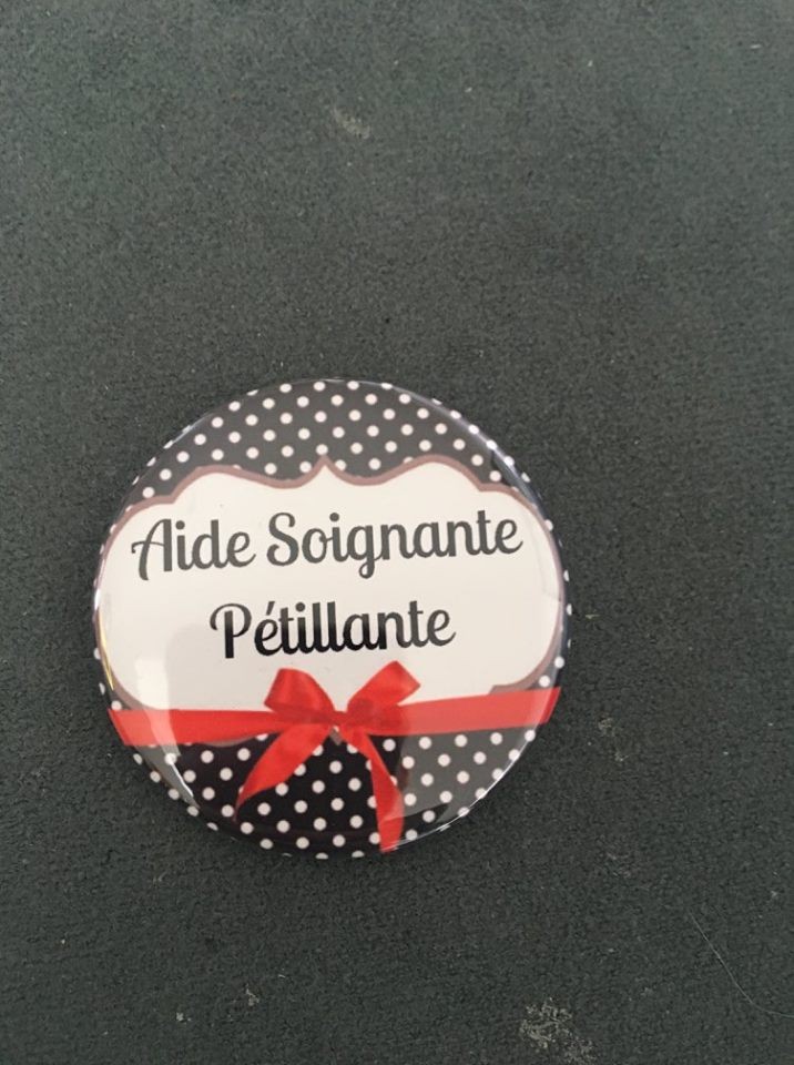 Badge personnalisé Aide soignante