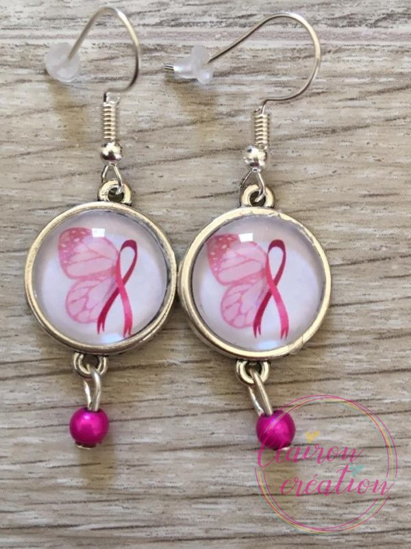 🎀 Octobre Rose 🎀  Boucles pendantes