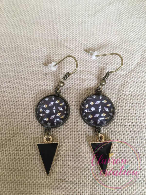 Boucles méli mélo fond noir