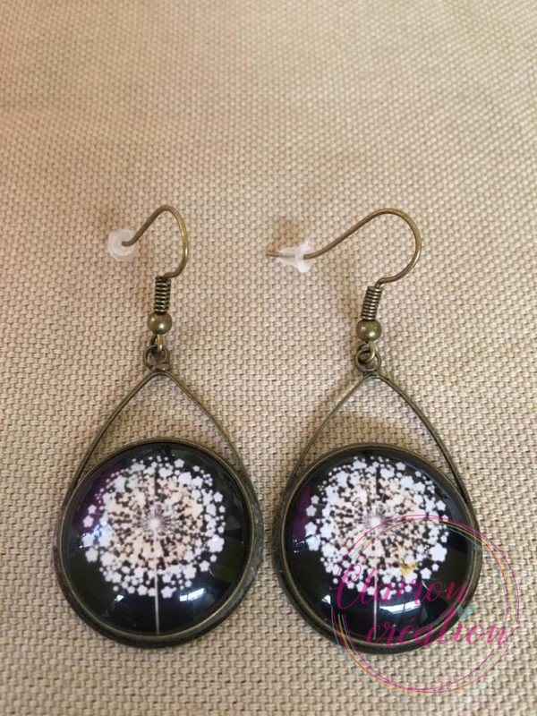 Boucles triangle pissenlit doré