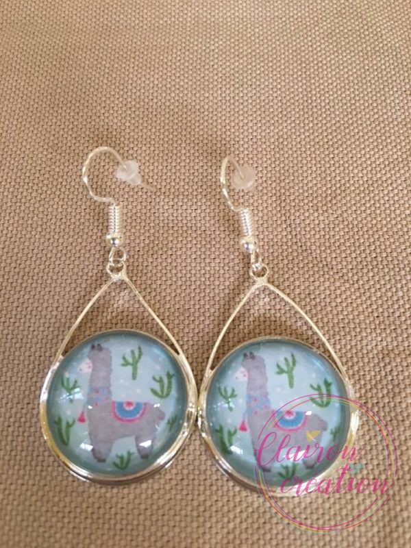 Boucles triangle Lama en Folie