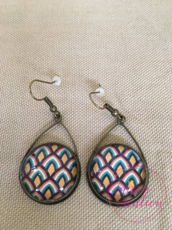 Boucles triangle motifs Incas