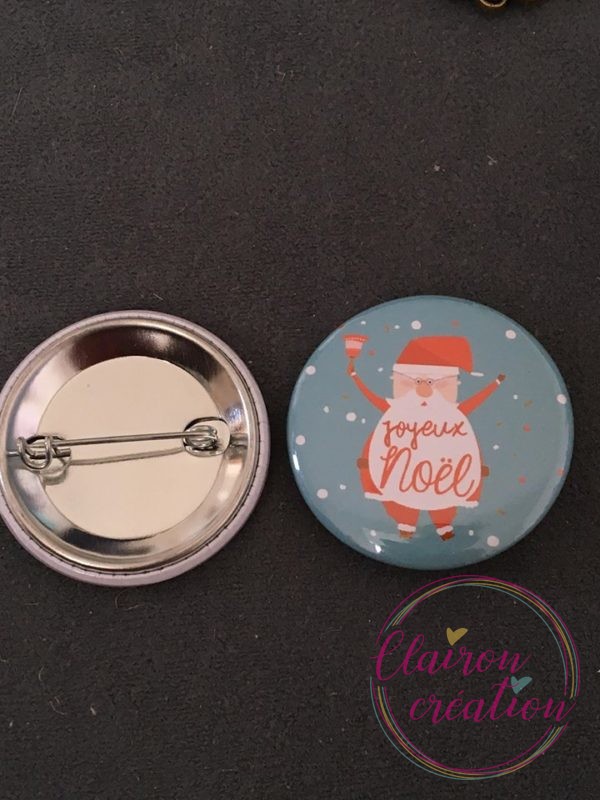 Badge Joyeux Noël sous la neige