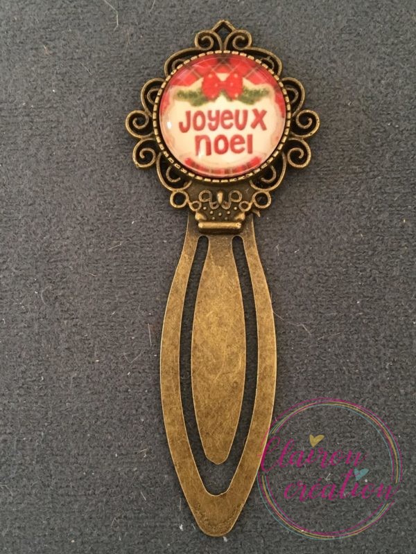 Marque Page Joyeux Noël Rouge
