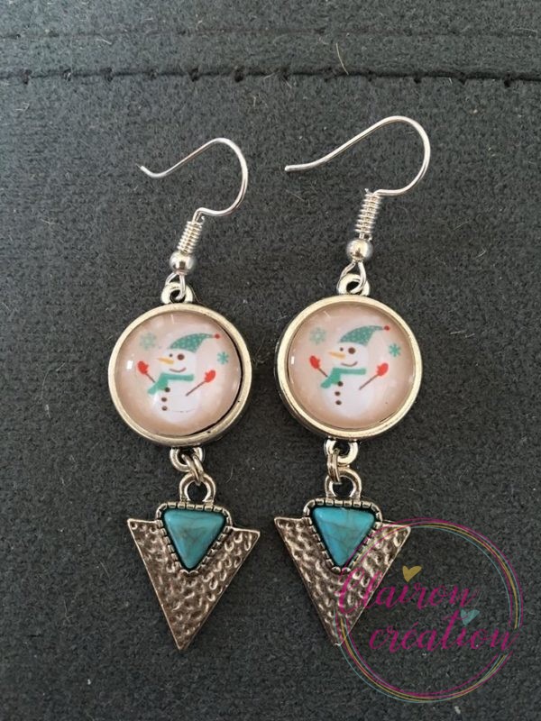 Boucles Noël bonhomme de neige