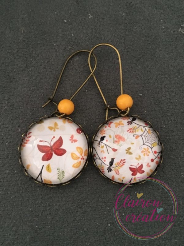 Boucles Pendantes vol de papillons