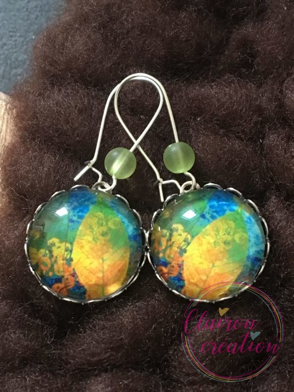 Boucles Pendantes feuillage automne