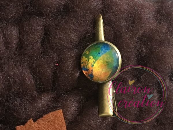 Barrette feuillage automne