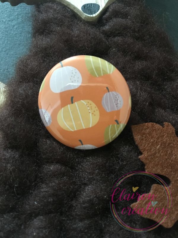 Badge Citrouille Halloween