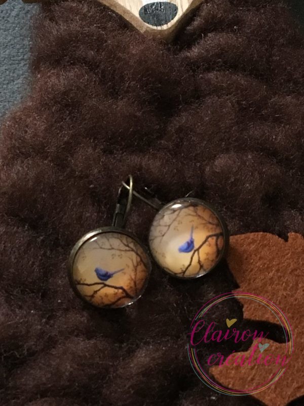Boucles petit oiseau bleu