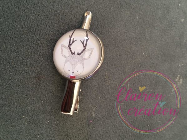 Barrette tête de cerf