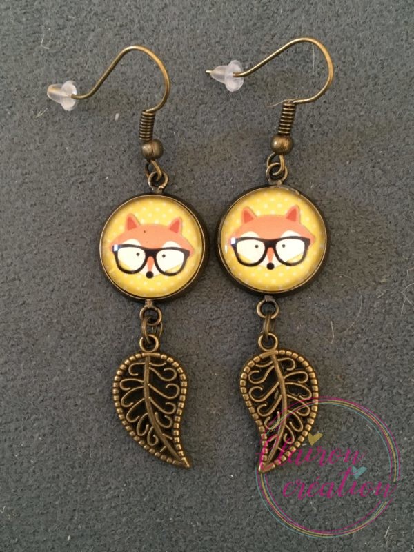 Boucles Renard fond jaune