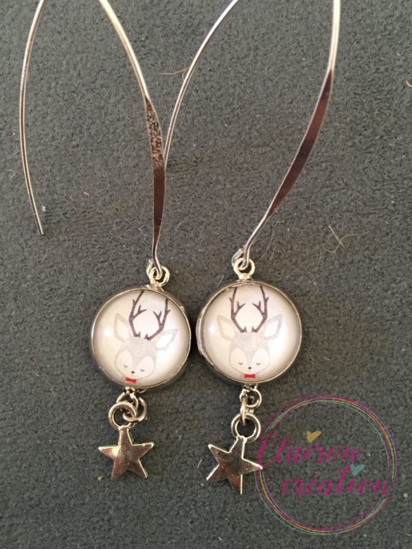 Boucles hameçon tête de Cerf