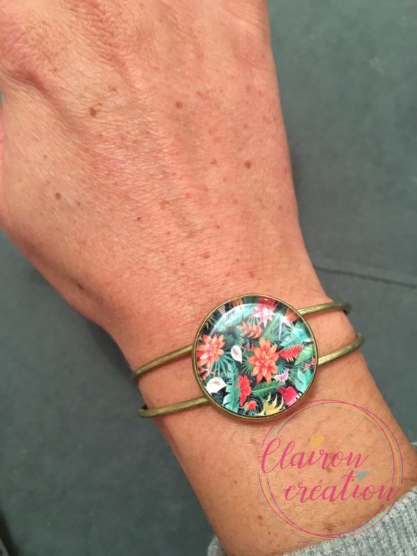 Manchette motif tropical APDC