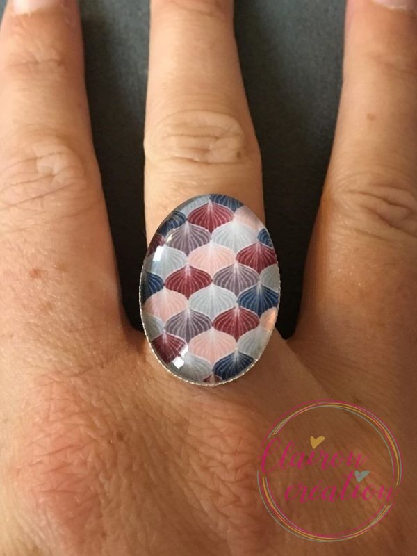 Bague ovale Parapluies collés