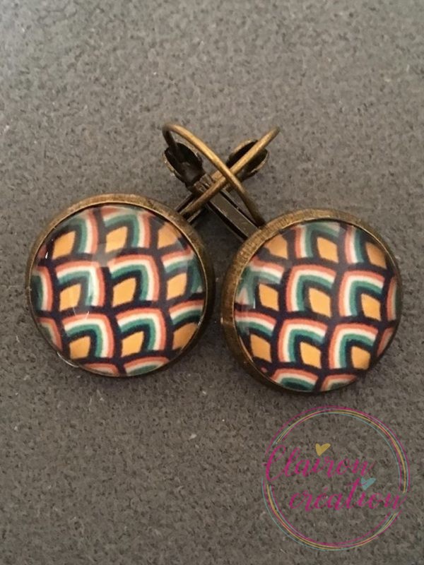 Boucles motif Incas
