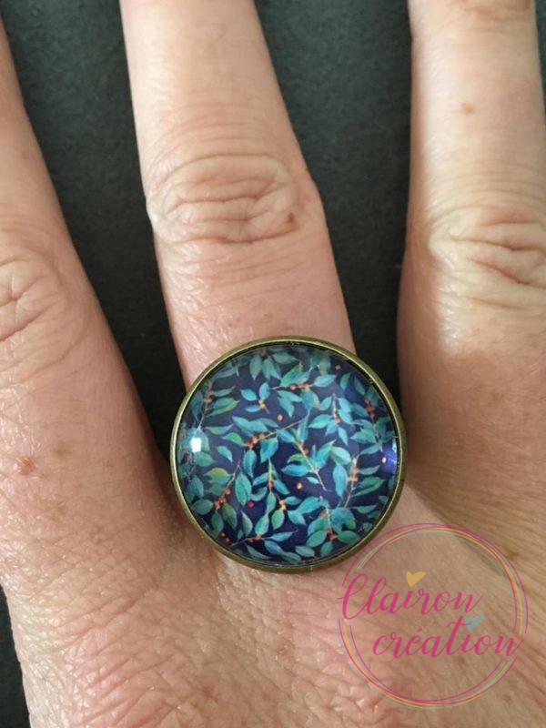 Bague feuilles olivier