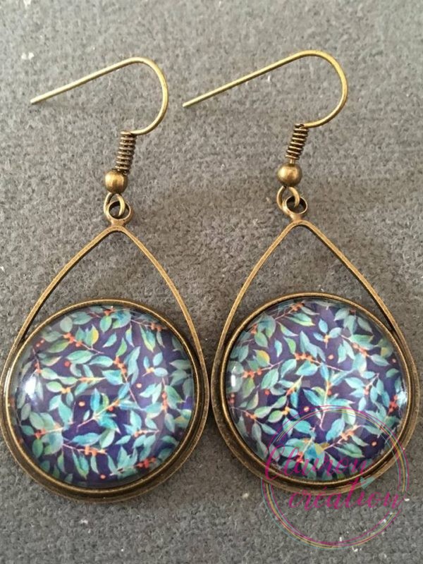 Boucles triangle Feuilles Olivier