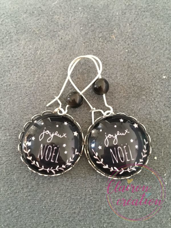 Boucles Pendantes Joyeux Noël étoilé