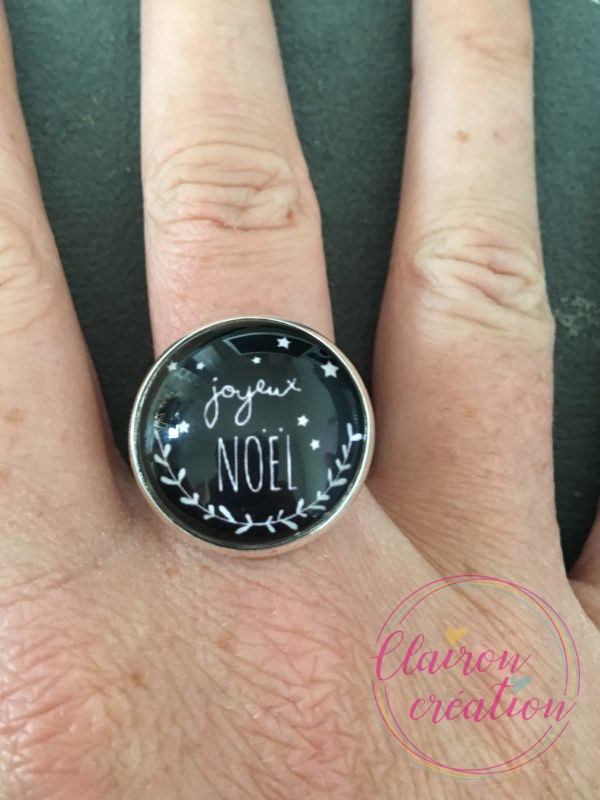 Bague Joyeux Noël étoilé