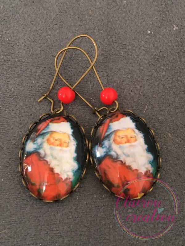 Boucles Pendantes Joyeux Père Noël
