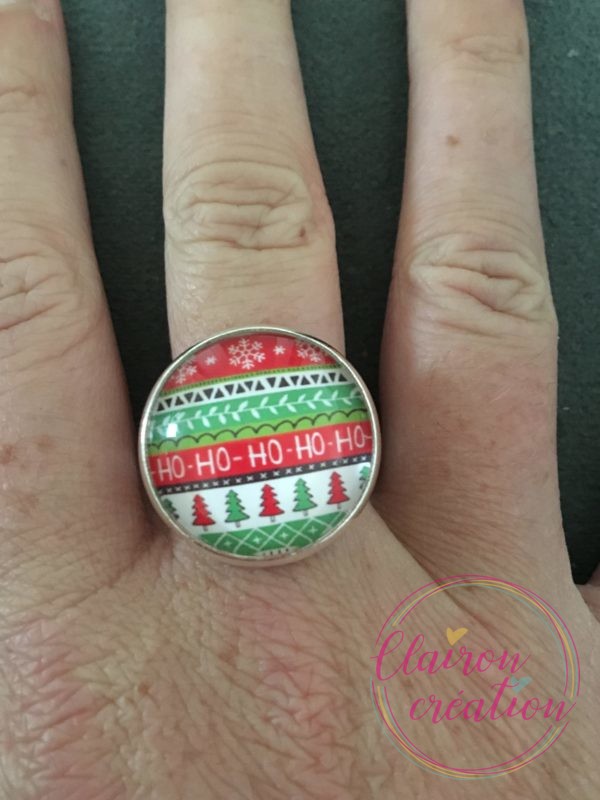 Bague Noël en couleur