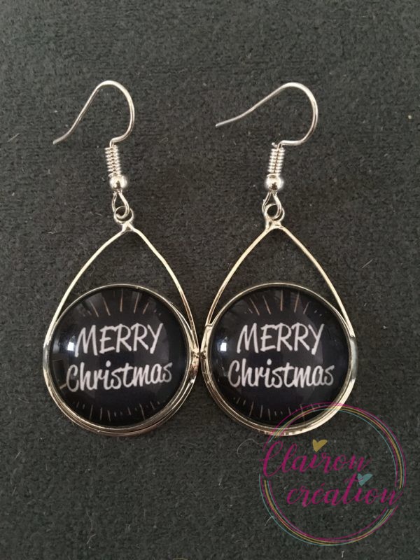 Boucles triangle de Noël Merry Christmas