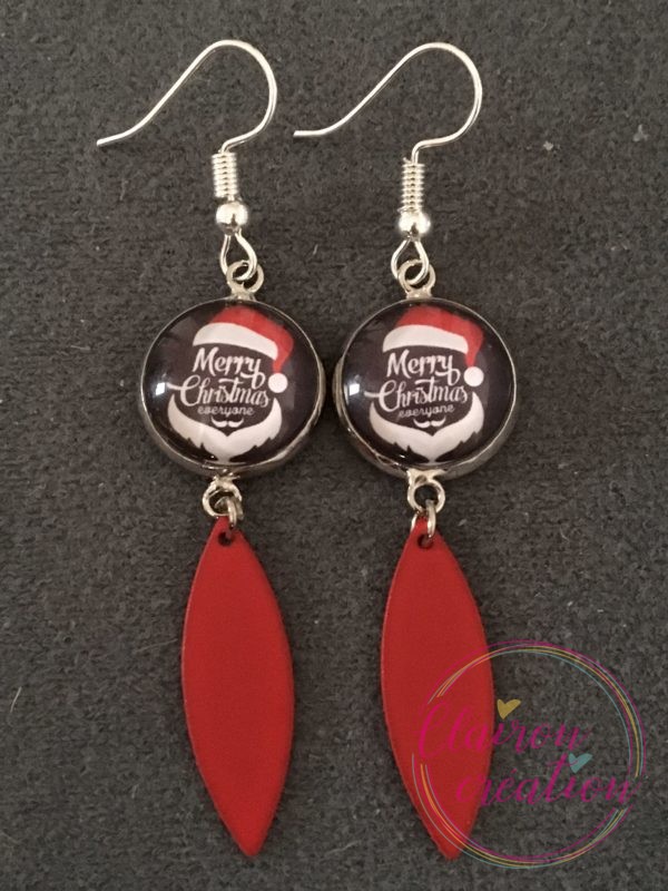 Boucles Père Noël Merry Christmas