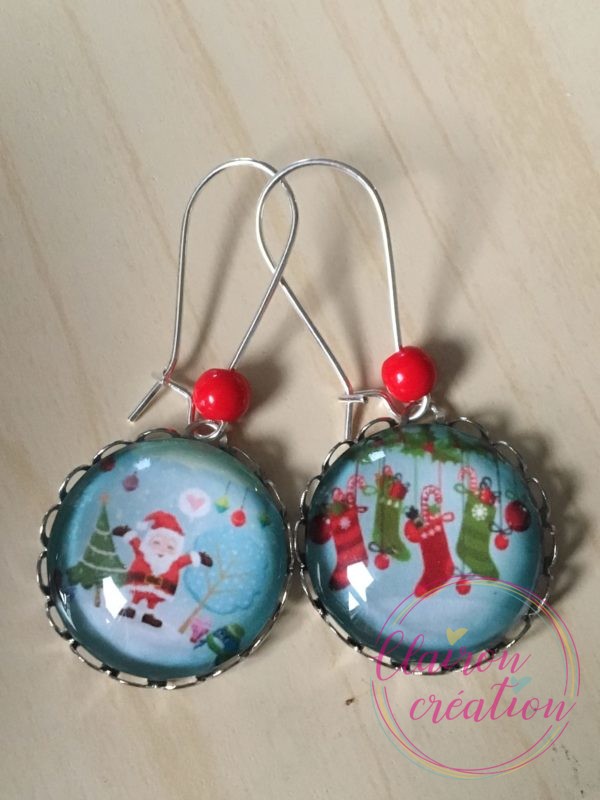 Boucles Pendantes Chaussettes de Noël
