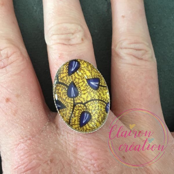 Bague lierre jaune